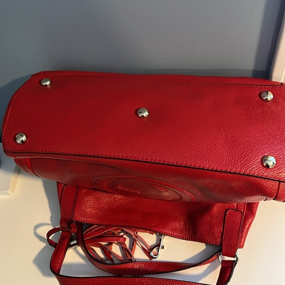 GUCCI SoHo Pebbled Leather Double Handle Bag NWOT - Picture 7 of 16